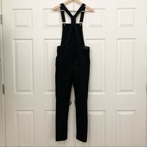 Celebrity Pink black destroyed Skinny Overalls Size 5/27